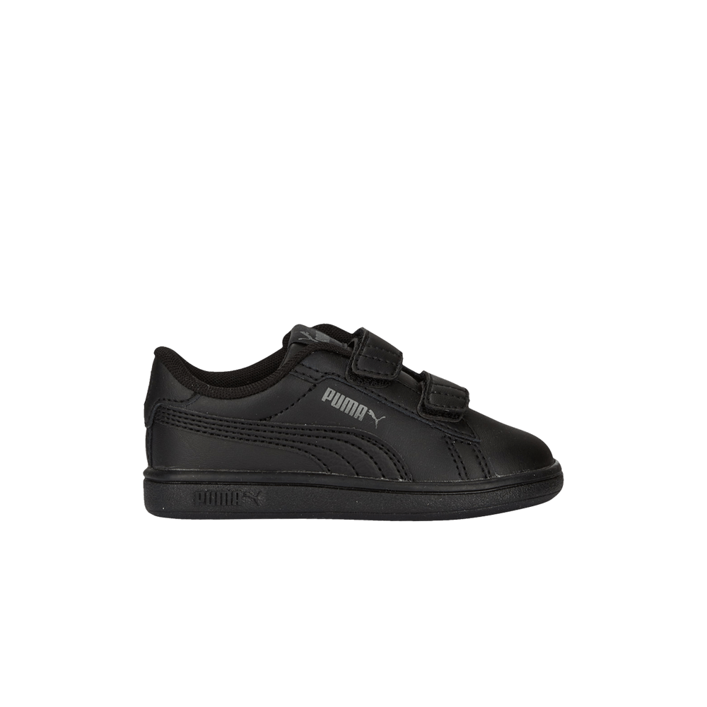 Кроссовки Puma Smash 3.0 Leather Velcro Toddler 'Black Shadow Grey'
