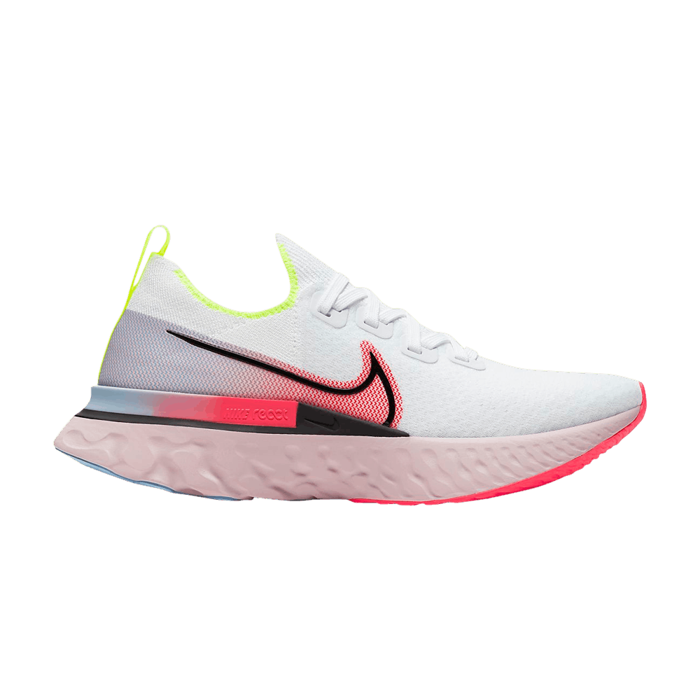 Кроссовки Nike Wmns React Infinity Run Flyknit 'White Laser Crimson'