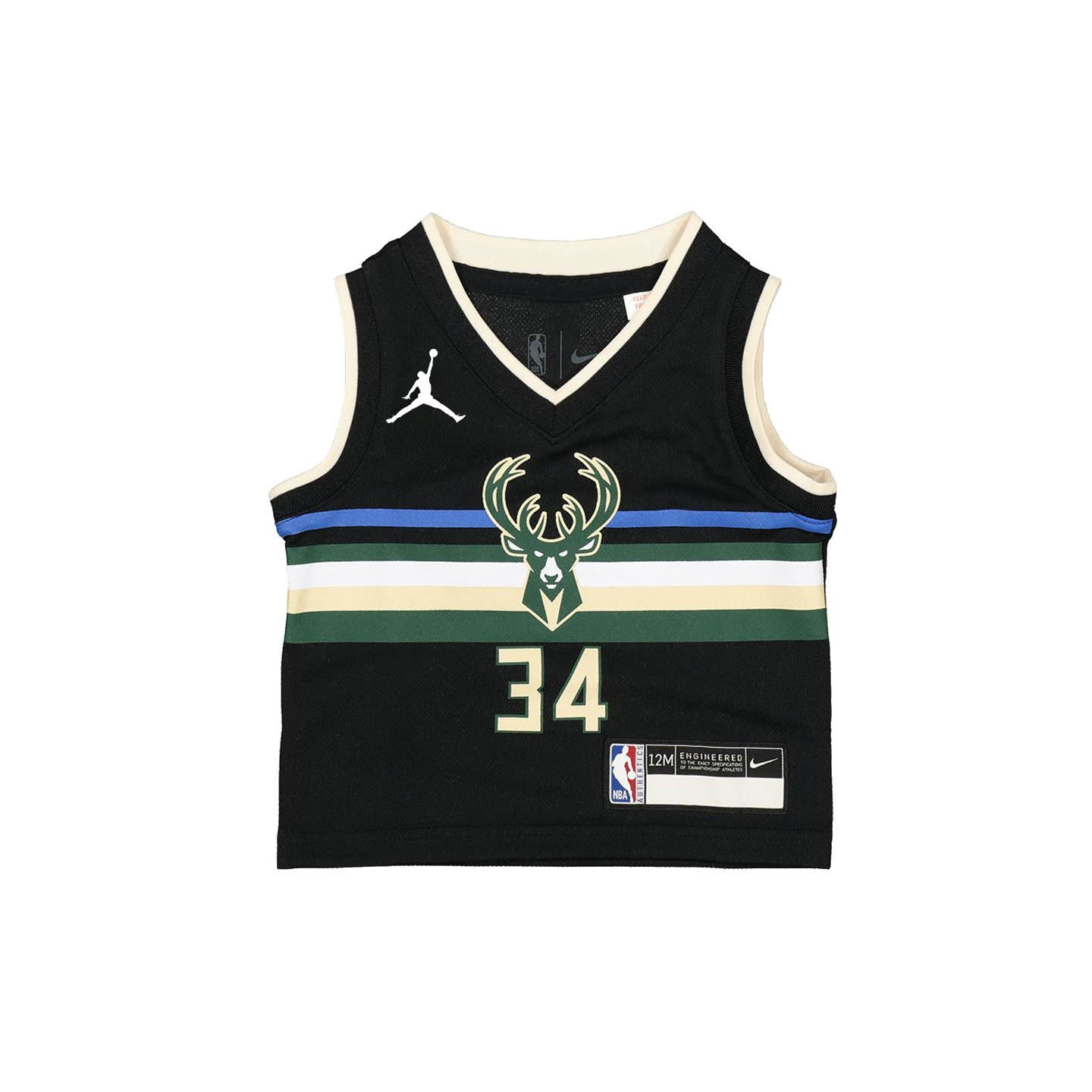 Баскетбольная джерси Nike Giannis Antetokounmpo Milwaukee Bucks 2021 Statement Edition Infant NBA Jersey