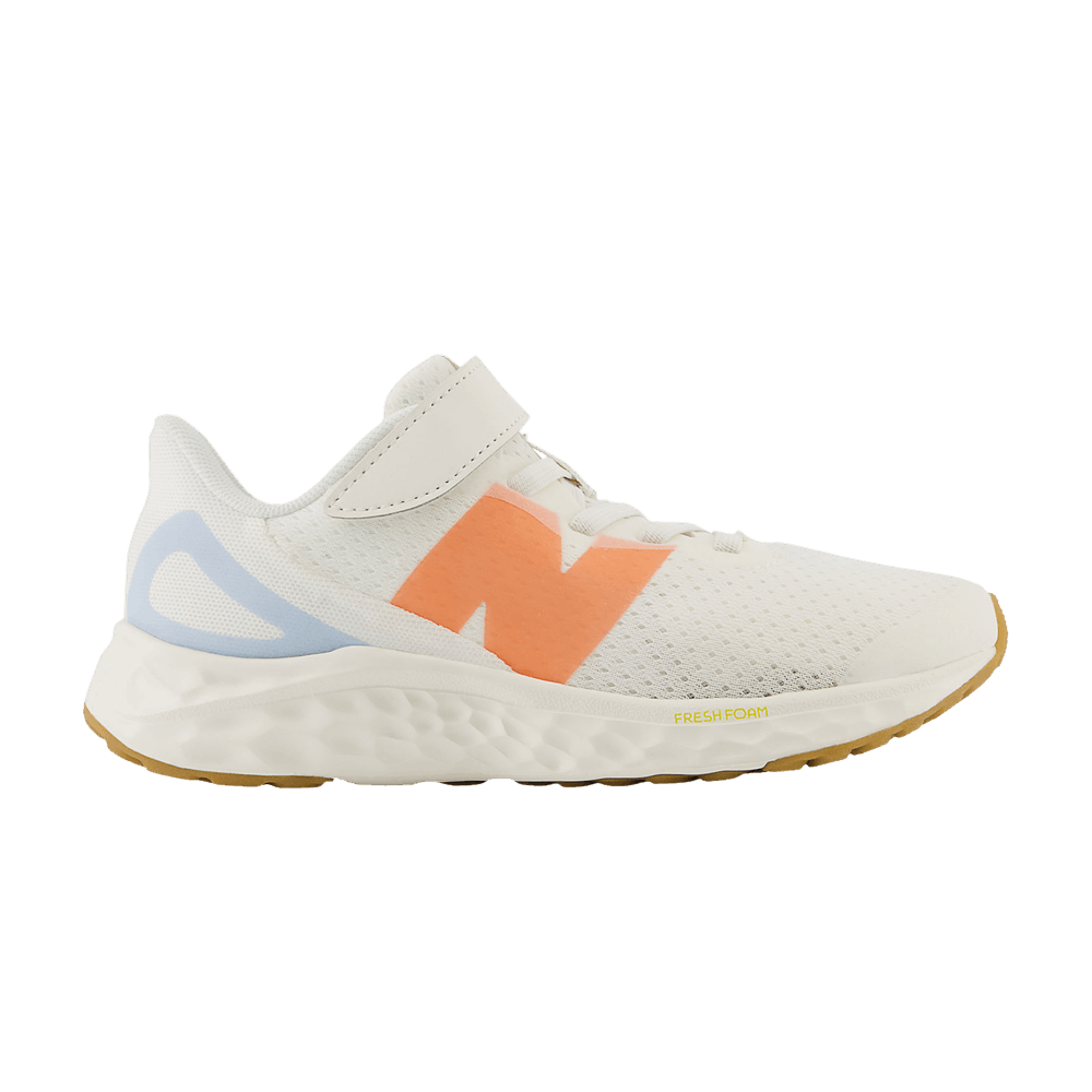 Кроссовки New Balance Fresh Foam Arishi v4 Bungee Lace Top Strap Little Kid 'Sea Salt Gulf Red'