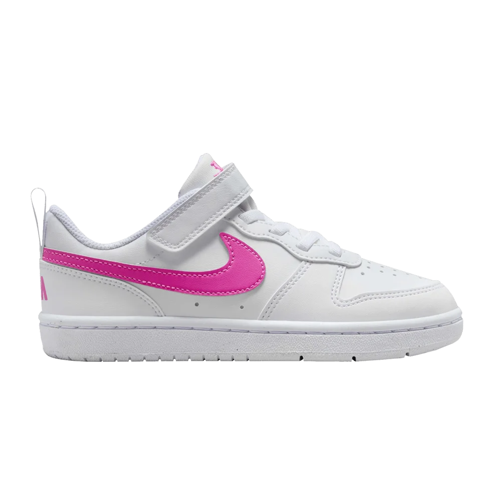 Кроссовки Nike Court Borough Low Recraft PS 'White Laser Fuchsia'