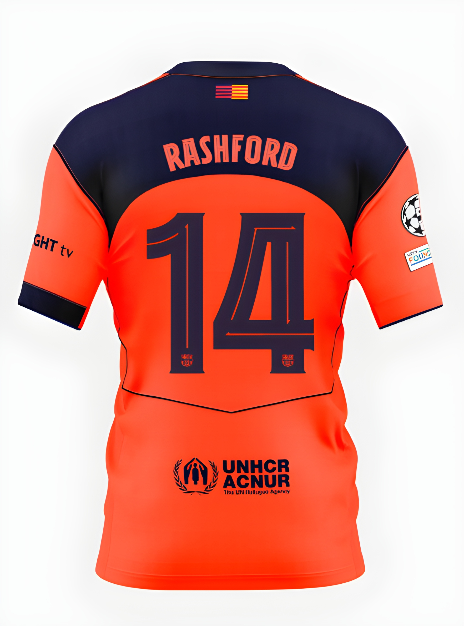 Футбольное джерси FC Barcelona 25/26 UCL third jersey T90 RASHFORD Player's Edition