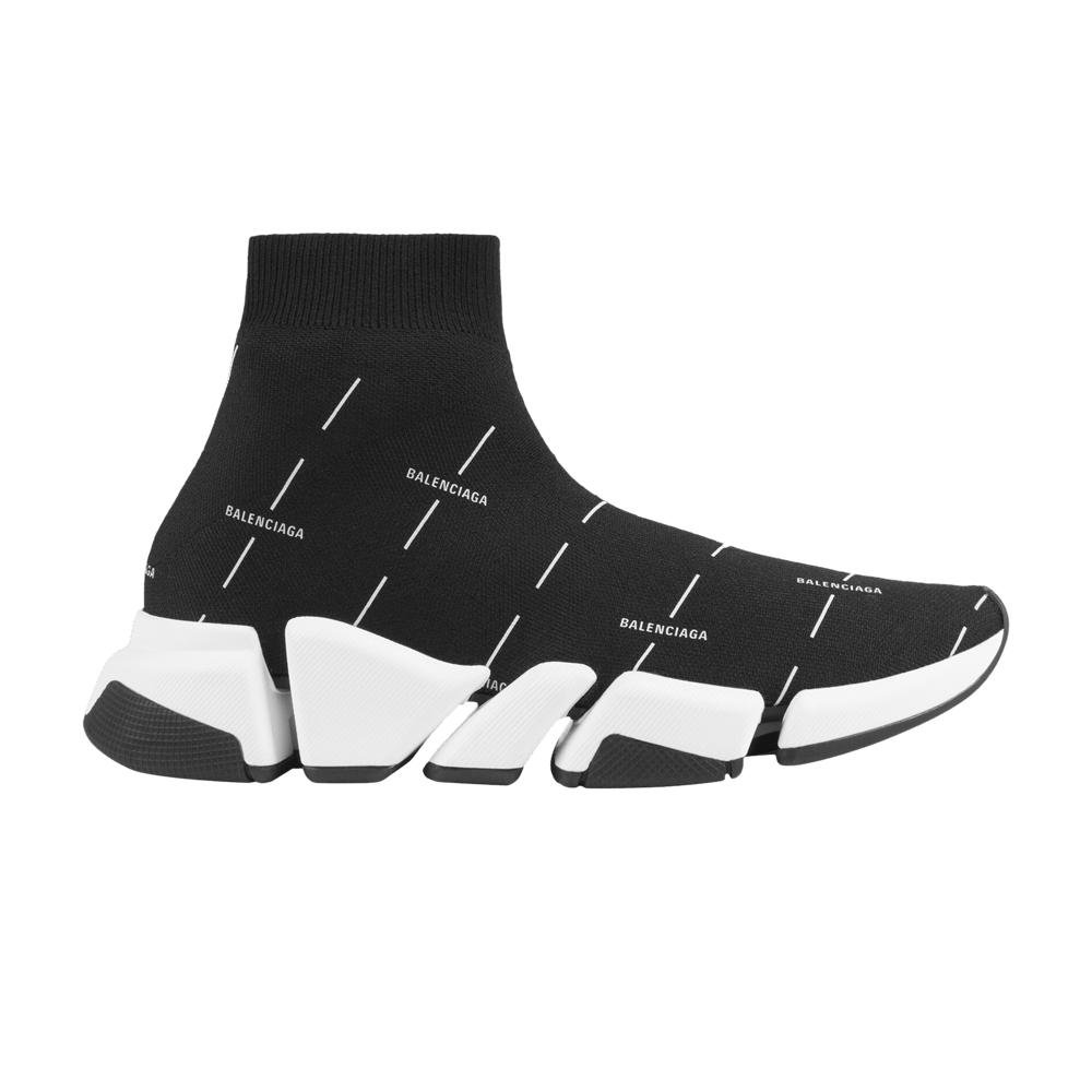 Кроссовки Balenciaga Wmns Speed 2.0 Sneaker 'Black Logo Licence Printed'