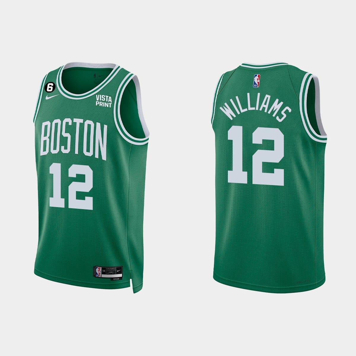 Баскетбольная джерси 2022-23 Boston Celtics #12 Grant Williams Icon Kelly Green Jersey