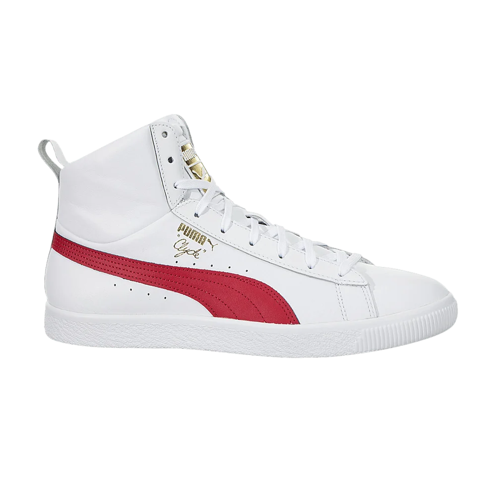 Кроссовки Puma Clyde Core Mid 'White Barbados Red'