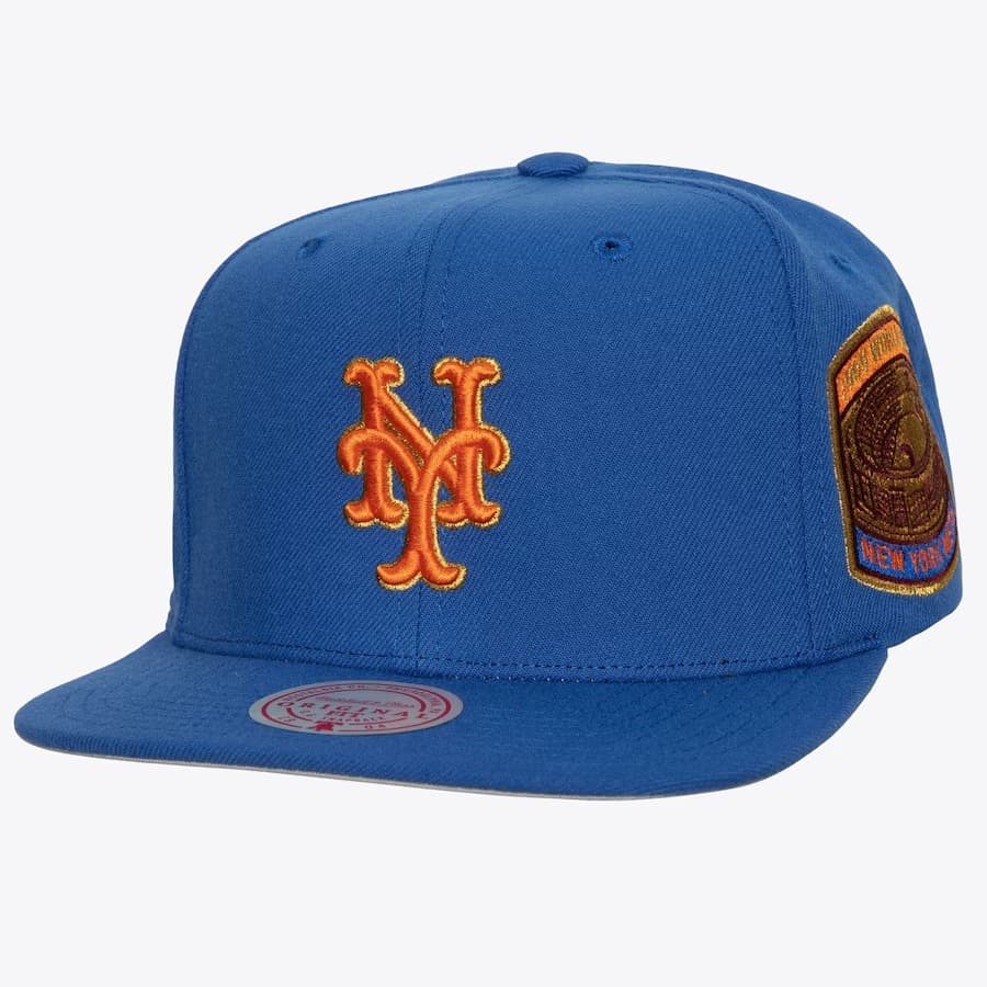 Бейсболка Mitchell & Ness Royal New York Mets Champ'd Up Snapback Hat