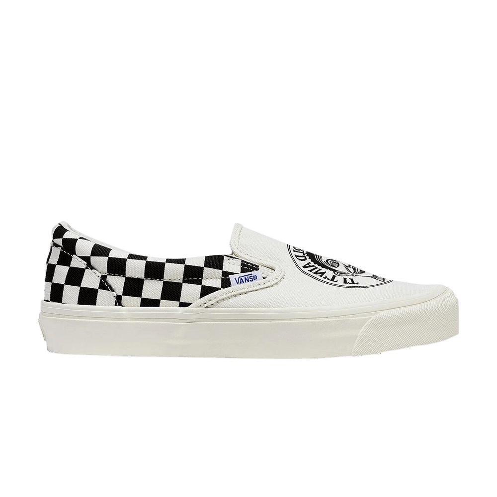 Кроссовки John Van Hammersveld x Vans OG Classic Slip-On LX 'Checker - Marshmallow Black'