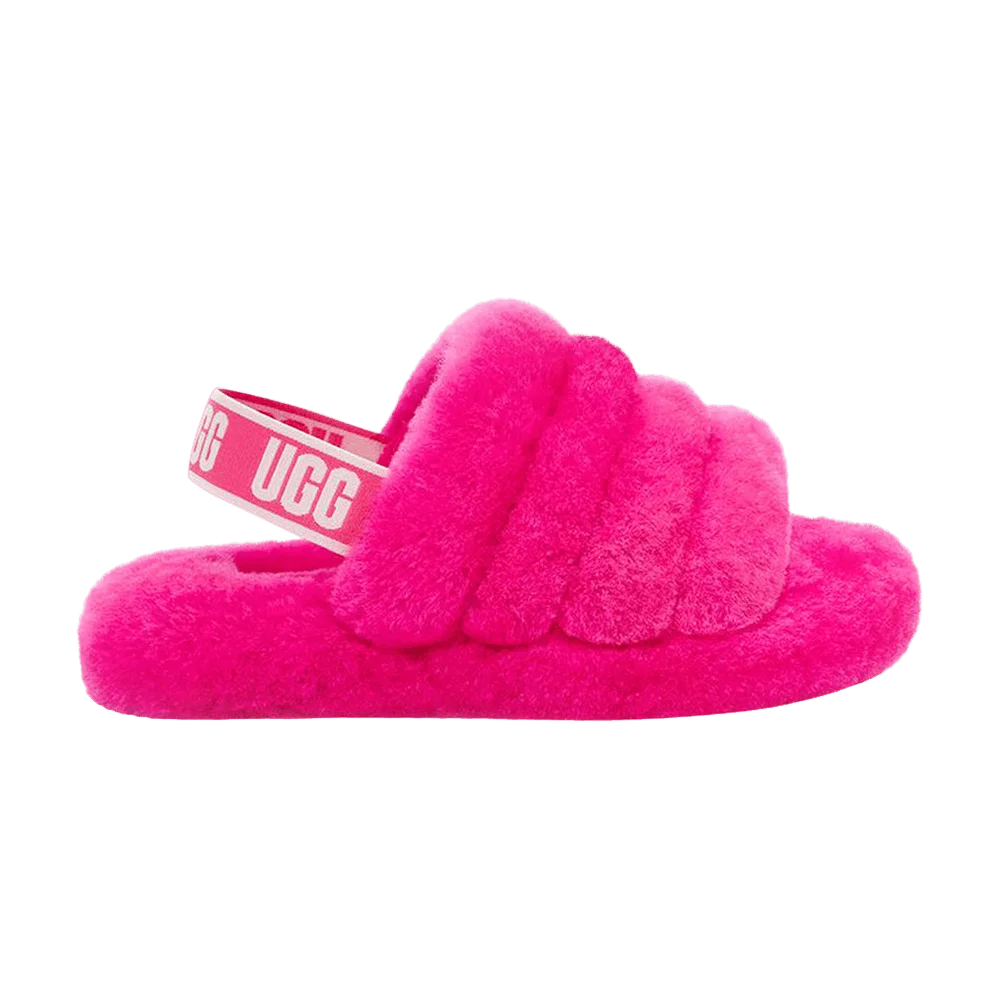 Кроссовки UGG Fluff Yeah Slide Kids 'Fuchsia'