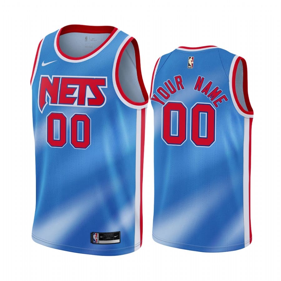Баскетбольная джерси 2020-21 Brooklyn Nets #00 Custom Classic Edition Blue Swingman Jersey