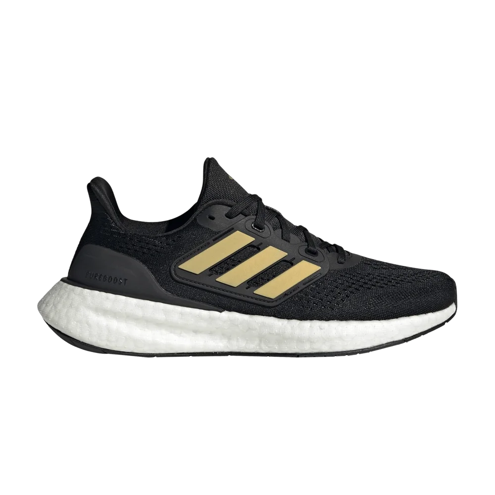 Кроссовки Adidas Wmns PureBoost 23 'Black Gold Metallic'