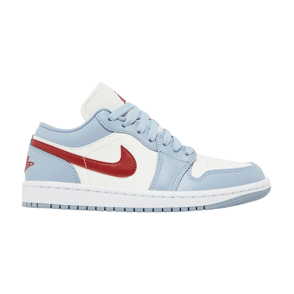 Кроссовки Wmns Air Jordan 1 Low 'Blue Whisper Dune Red'
