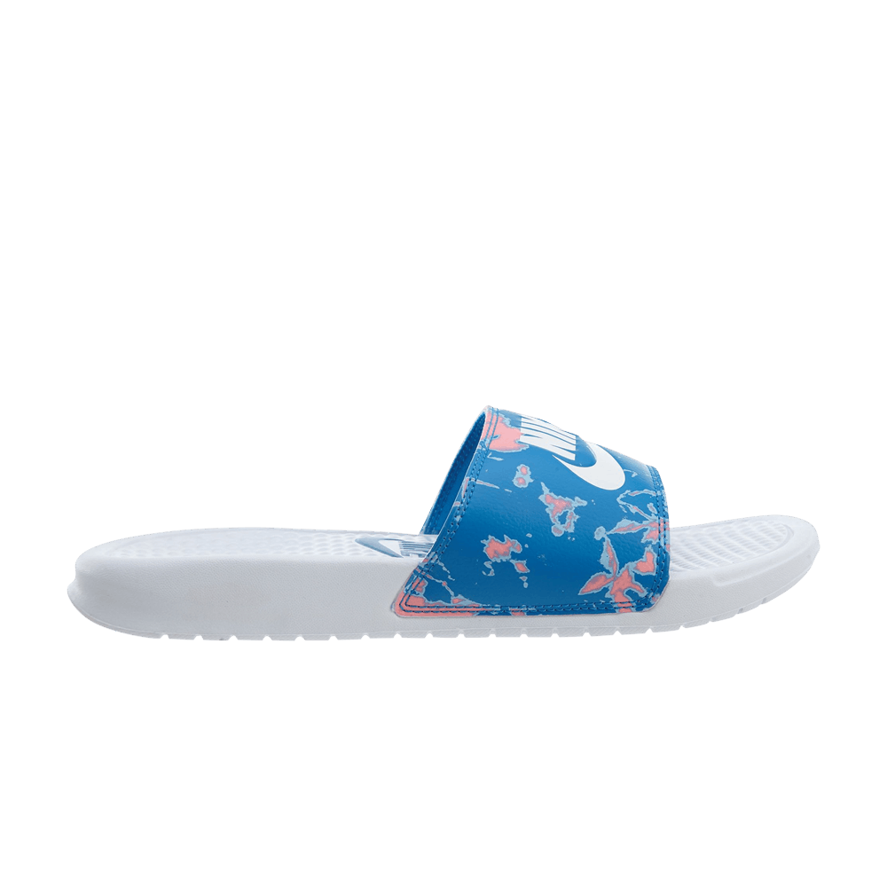 Nike Wmns Benassi JDI Print Slide 'Coral Nebula Blue Camo'