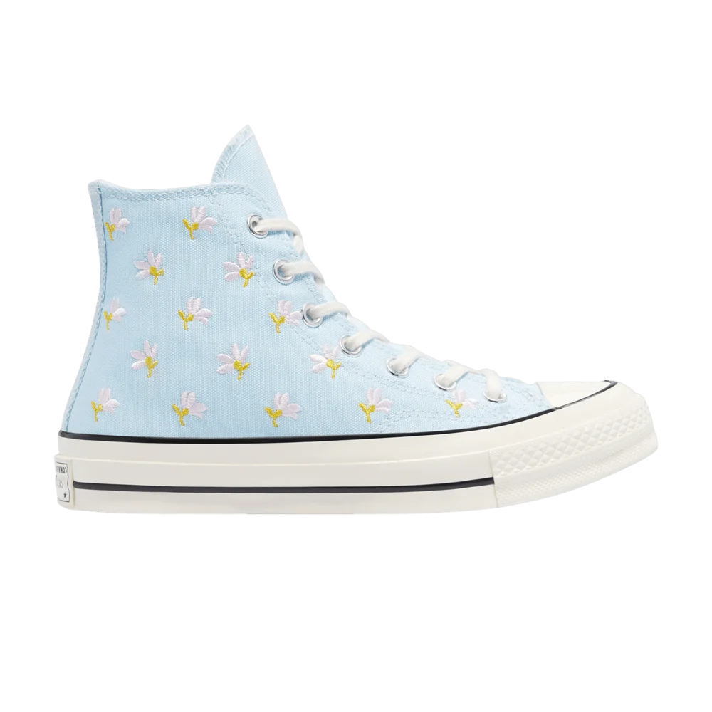 Кроссовки Converse Wmns Chuck 70 High 'Embroidered Floral Print - Chambray Blue'