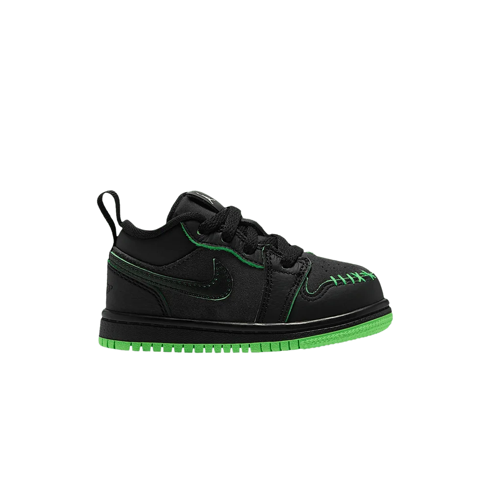 Кроссовки Air Jordan Jordan 1 Low SE TD 'Black Scream Green Dark Smoke Grey Black'