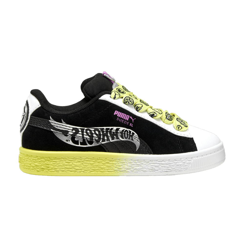 Кроссовки Hot Wheels x Puma Suede XL Little Kid 'Black Lemon Sherbert'