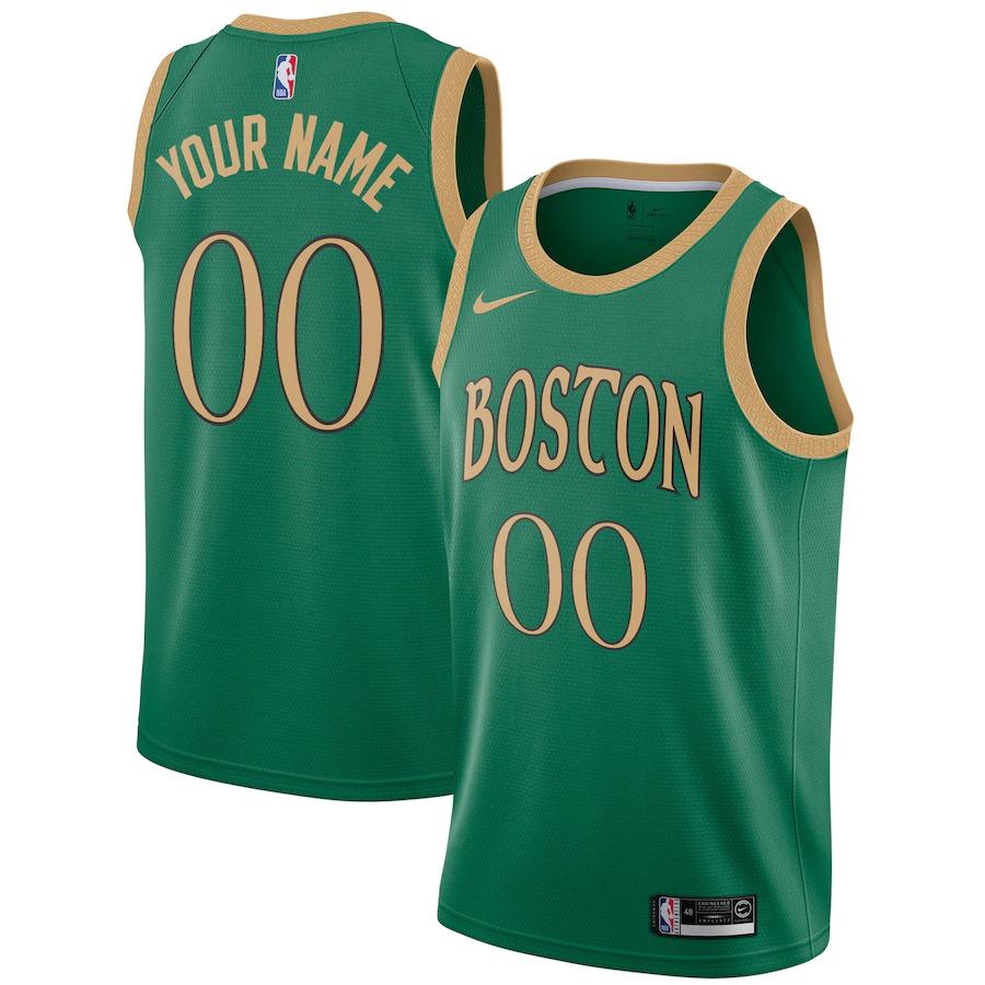 Баскетбольная джерси 2021-22 Boston Celtics Nike City Edition Swingman Jersey Custom