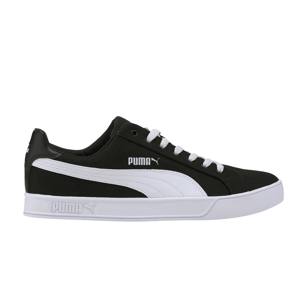 Puma Smash Vulc Canvas 'Black White'