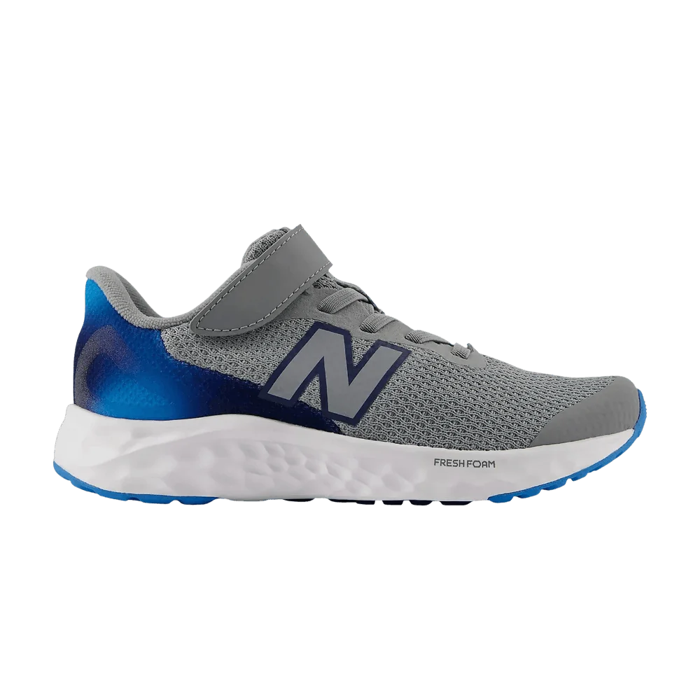 Кроссовки New Balance Fresh Foam Arishi v4 Bungee Lace Little Kid 'Slate Grey'