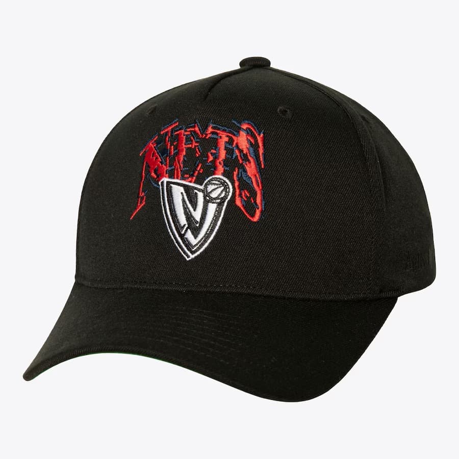 Бейсболка Mitchell & Ness Black New Jersey Nets SUGA x NBA Glitch Snapback Hat