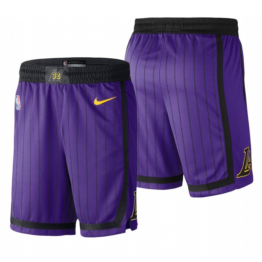 Спортивные шорты 2019 Los Angeles Lakers Purple City Shorts