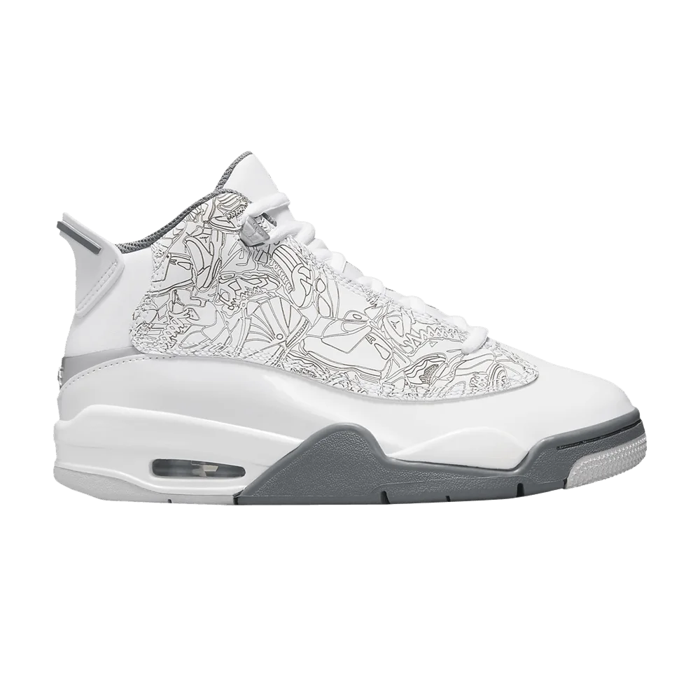 Кроссовки Air Jordan Dub Zero GS 'White Cool Grey'