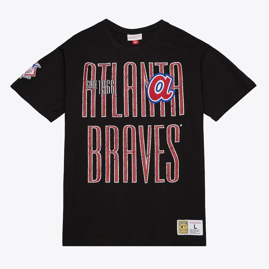 Футболка Mitchell & Ness Black Atlanta Braves Team OG Premium T-Shirt