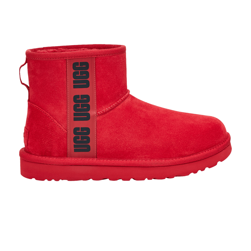 Кроссовки UGG Wmns Classic Mini 'Side Logo - Samba Red'