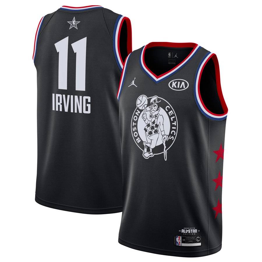 Баскетбольная джерси 2019 NBA All-Star Celtics Kyrie Irving #11 Black Swingman Jersey