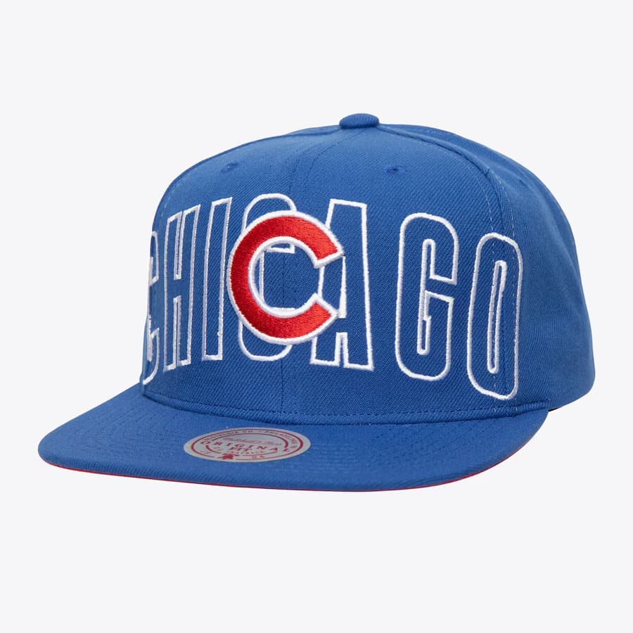 Бейсболка Mitchell & Ness Royal Chicago Cubs Day 4 Snapback Hat