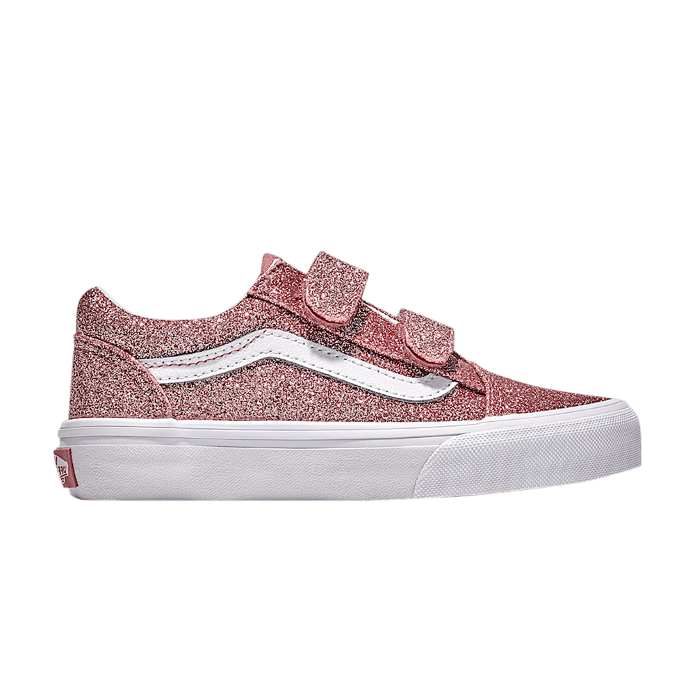 Кроссовки Vans Old Skool V Kids 'Rose Gold Pink Glitter'