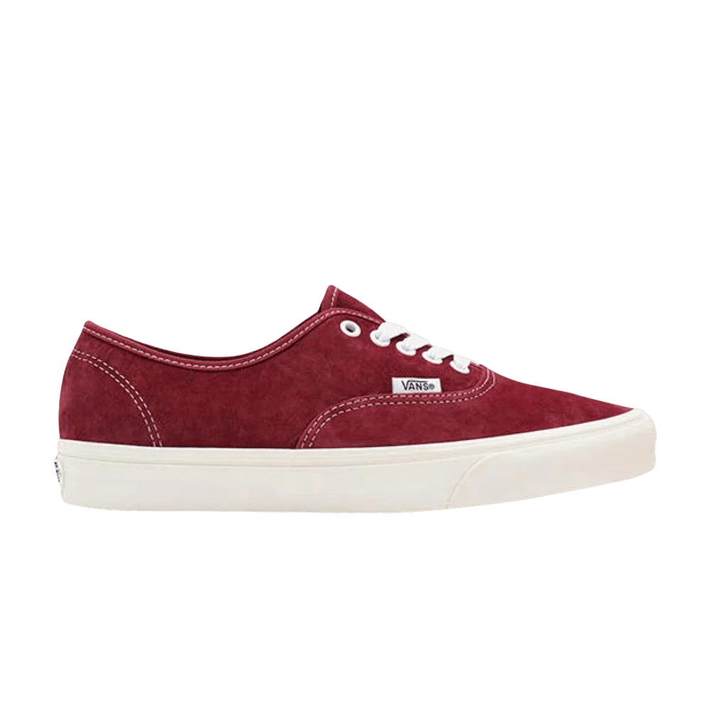 Кеды Vans Authentic 'Pig Suede Pomegranate Snow White'