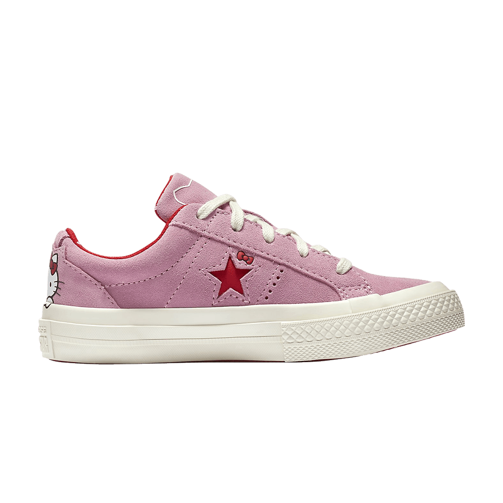 Кроссовки Hello Kitty x Converse One Star Suede Low Top GS 'Prism Pink'