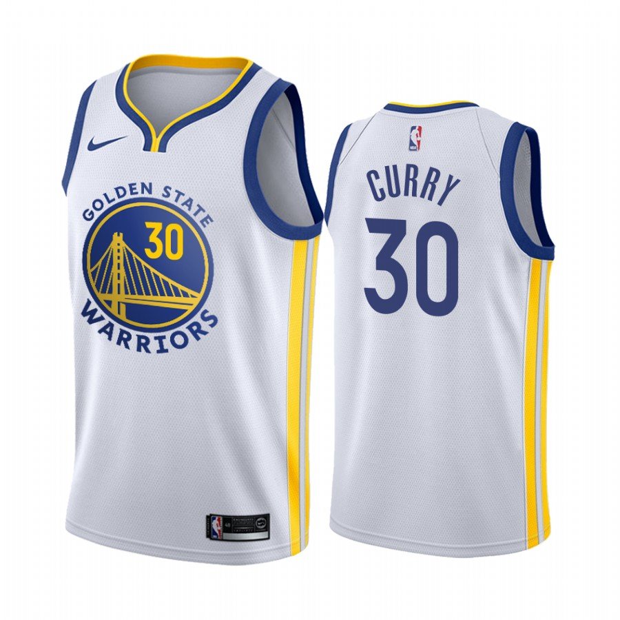 Баскетбольная джерси 2019-20 Warriors Stephen Curry #30 White Association