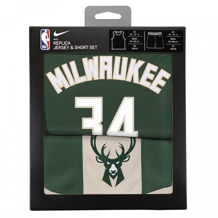 Баскетбольная форма Nike Giannis Antetokounmpo Milwaukee Bucks Icon Edition Toddler NBA Box Set