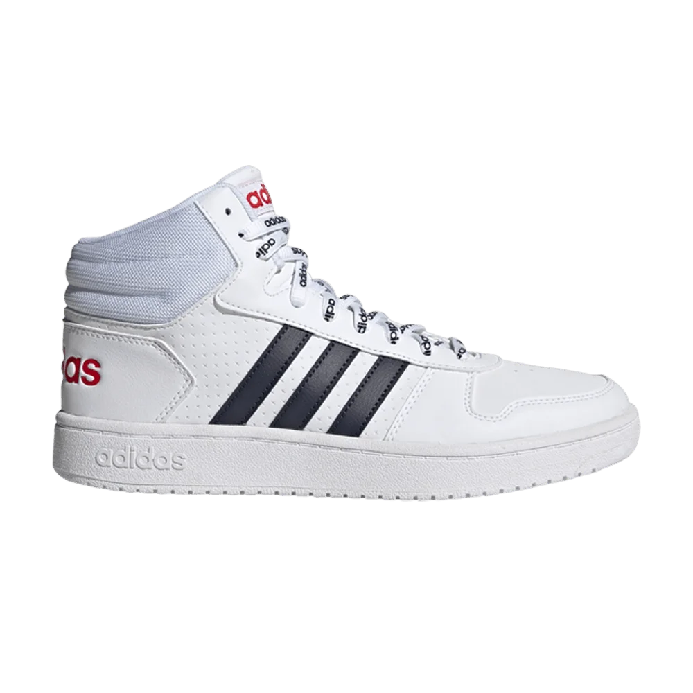 Кроссовки Adidas Hoops 2.0 Mid 'White Legend Ink'