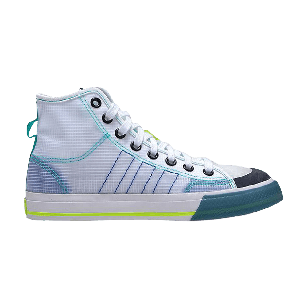 Кроссовки Adidas Nizza High RF 'White Lush Blue'