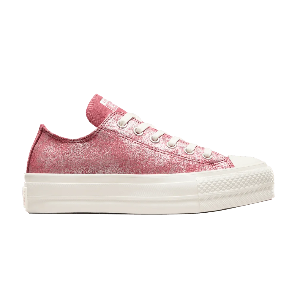 Converse Wmns Chuck Taylor All Star Lift Platform Low 'Suede Shimmer - Royal Flush Pink'