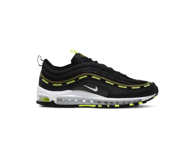 Кроссовки Undefeated x Nike Air Max 97 'Black Volt'
