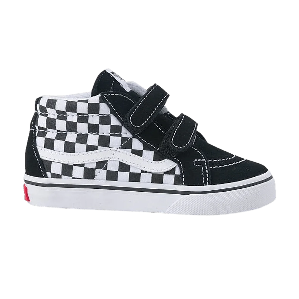 Кроссовки Vans Sk8-Mid Reissue V Toddler 'Checkerboard - Black White'