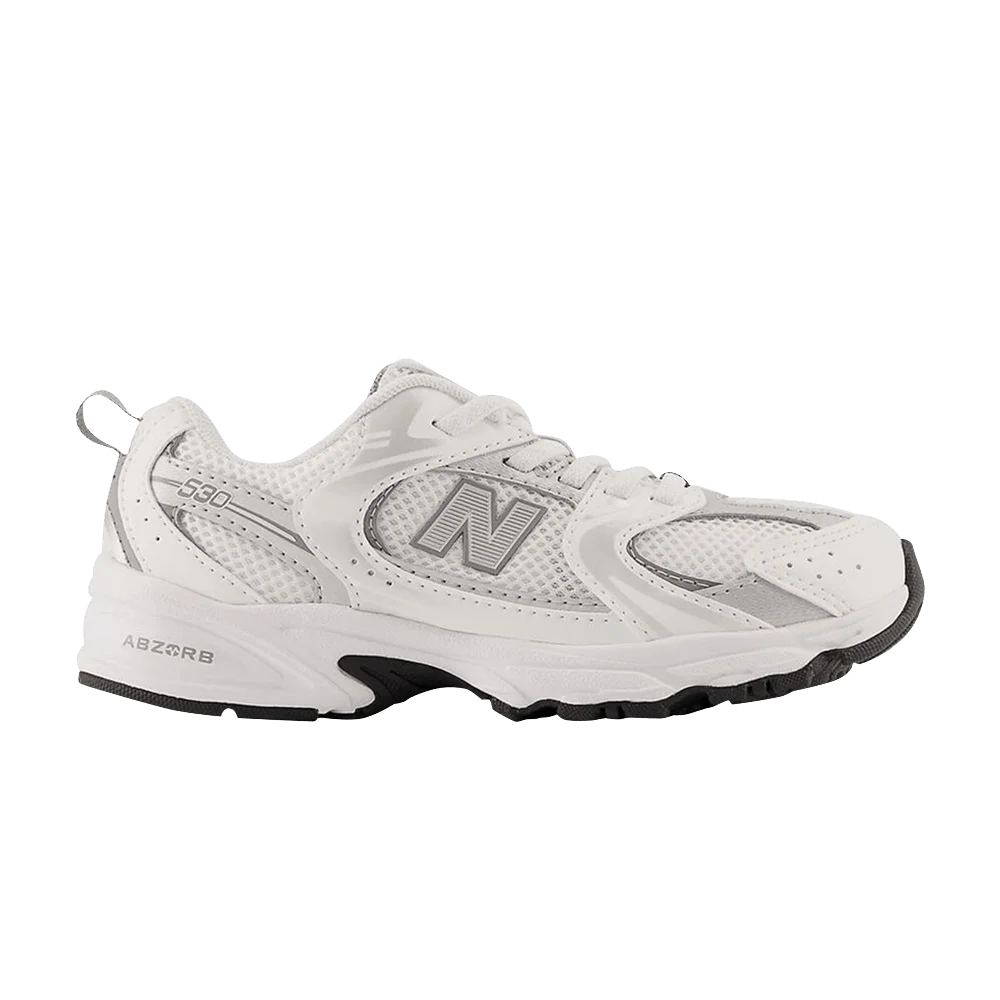 Кроссовки New Balance 530 Little Kid Wide 'White Silver'