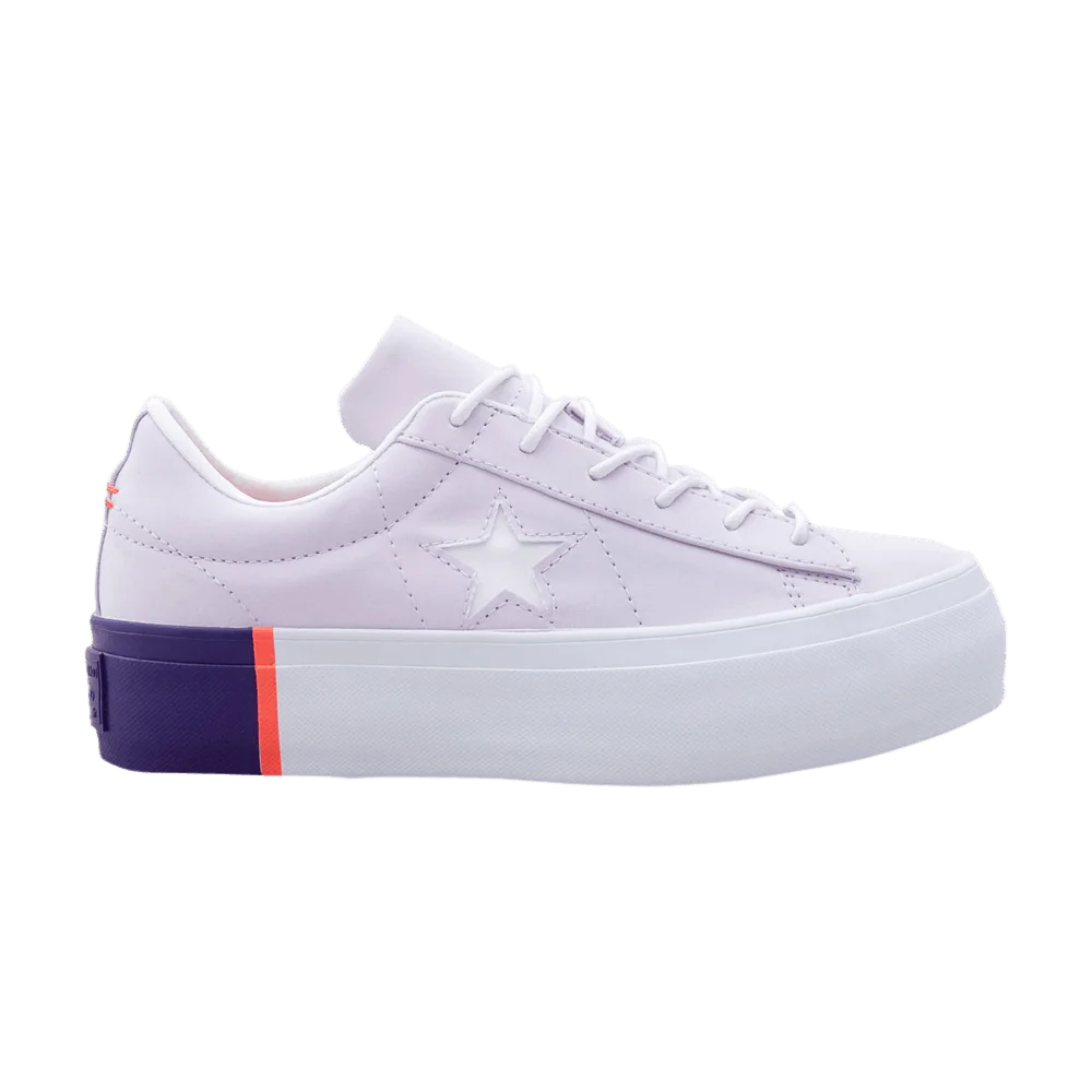 Кроссовки Converse Wmns One Star Platform Low 'Barely Grape Rush Coral'