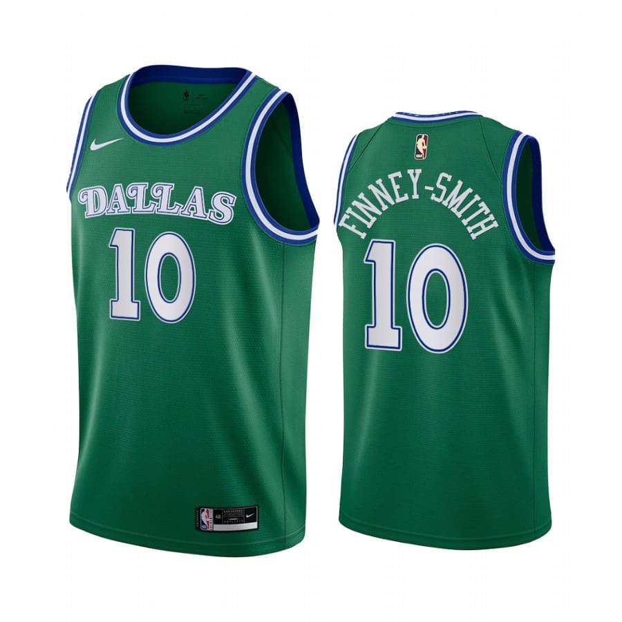 Баскетбольная джерси 2020-21 Dallas Mavericks #10 Dorian Finney-Smith Classic Edition Green Swingman Jersey