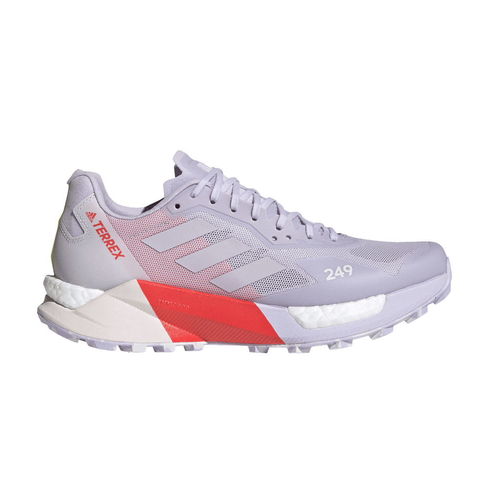 Кроссовки Adidas Wmns Terrex Agravic Ultra Trail 'Purple Tint Solar Red'