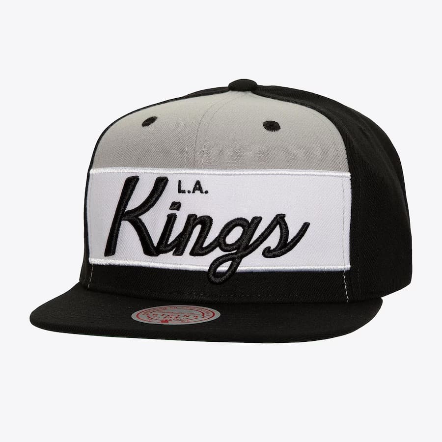 Бейсболка Mitchell & Ness Black Los Angeles Kings Retro Sport Vintage Snapback Hat