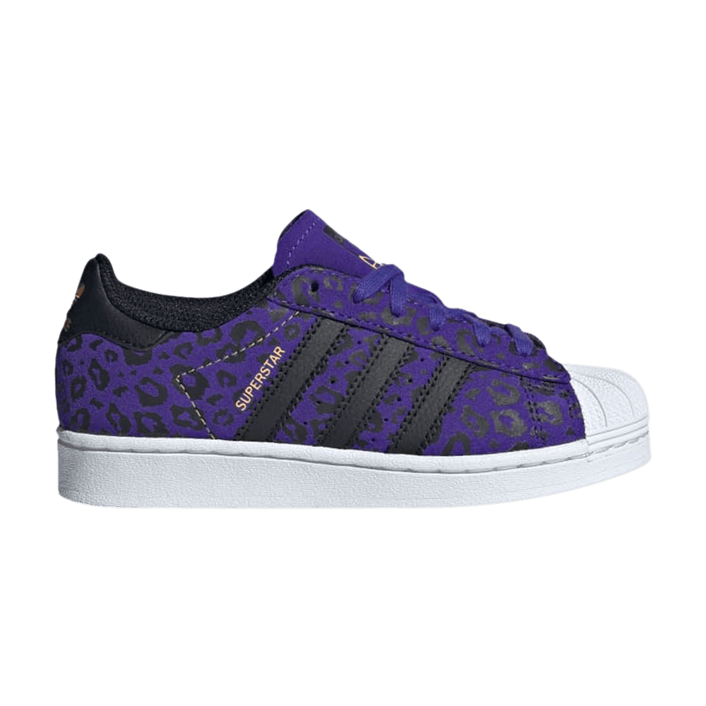 Кроссовки Adidas Superstar J 'Leaopard - Purple'