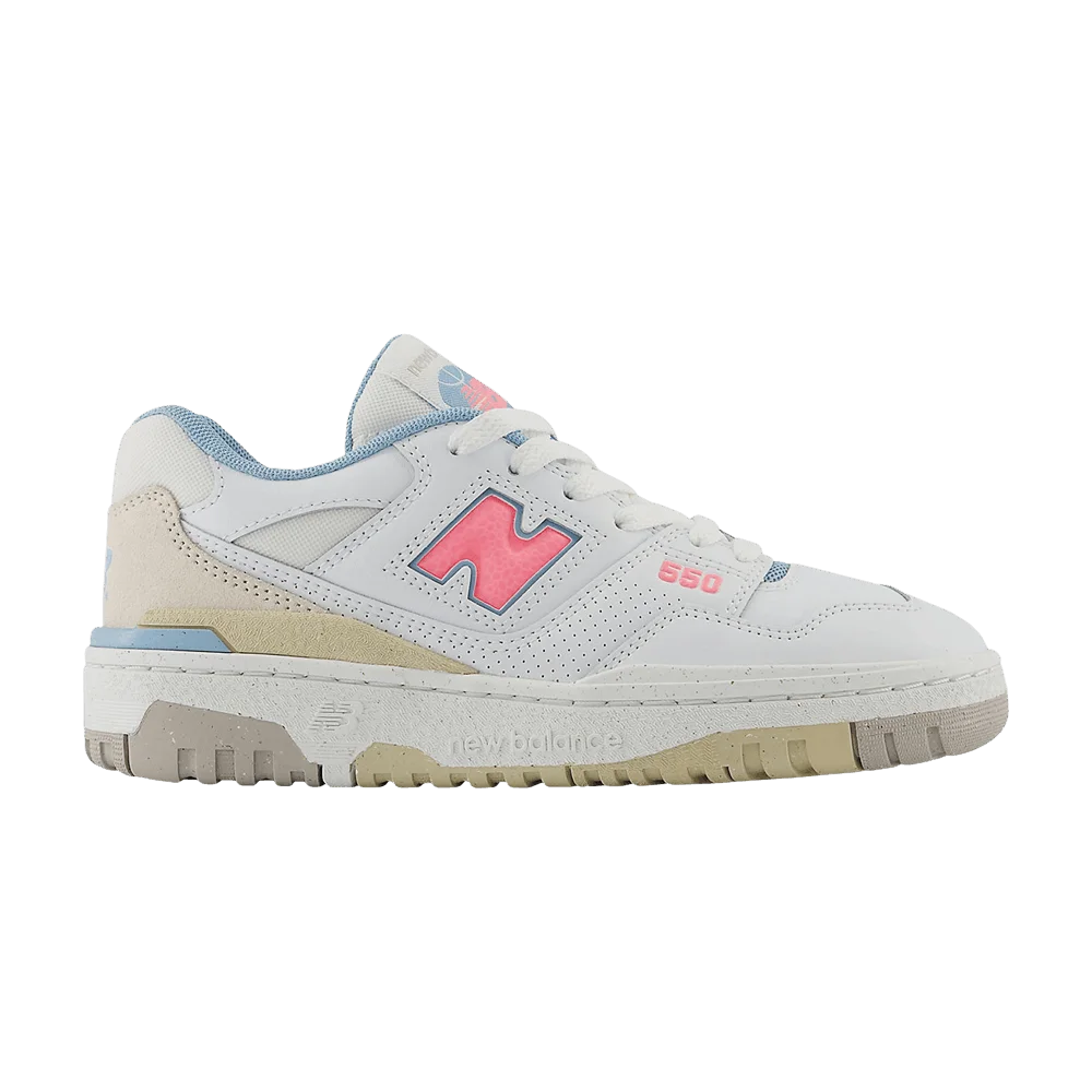 Кроссовки New Balance 550 Big Kid 'White Ultra Pink Blue'