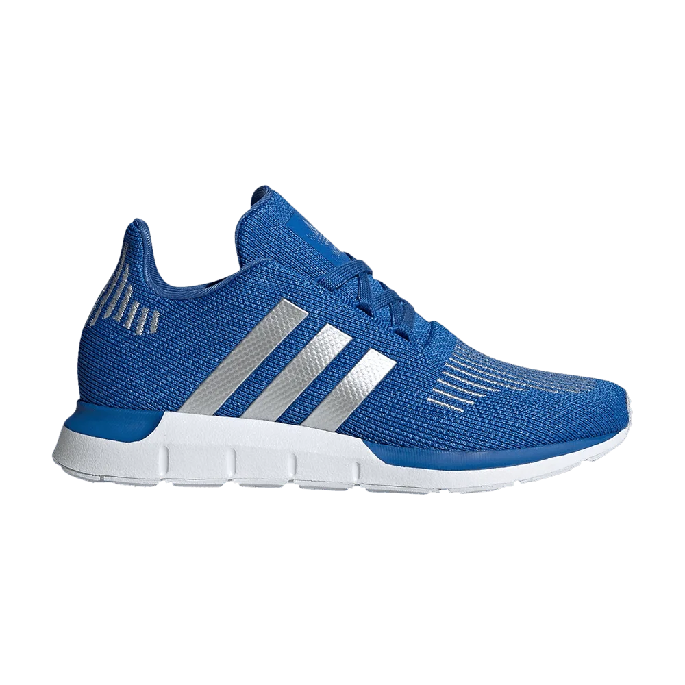 Кроссовки Adidas Swift Run J 'Blue Metallic Silver'