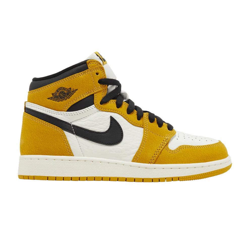 Кроссовки Air Jordan 1 Retro High OG GS 'Yellow Ochre'