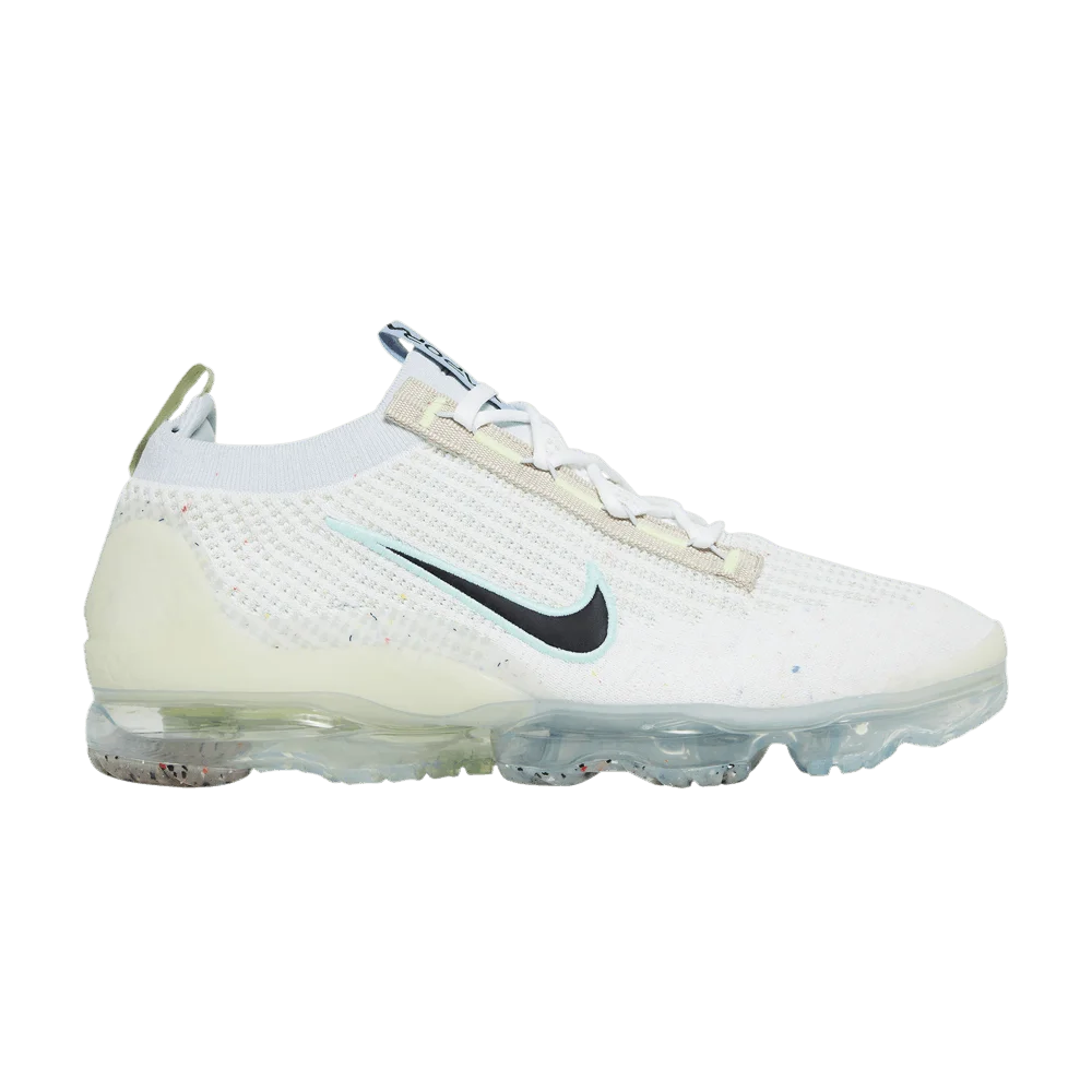 Кроссовки Nike Air VaporMax 2021 Flyknit 'Mismatched Swoosh - White'