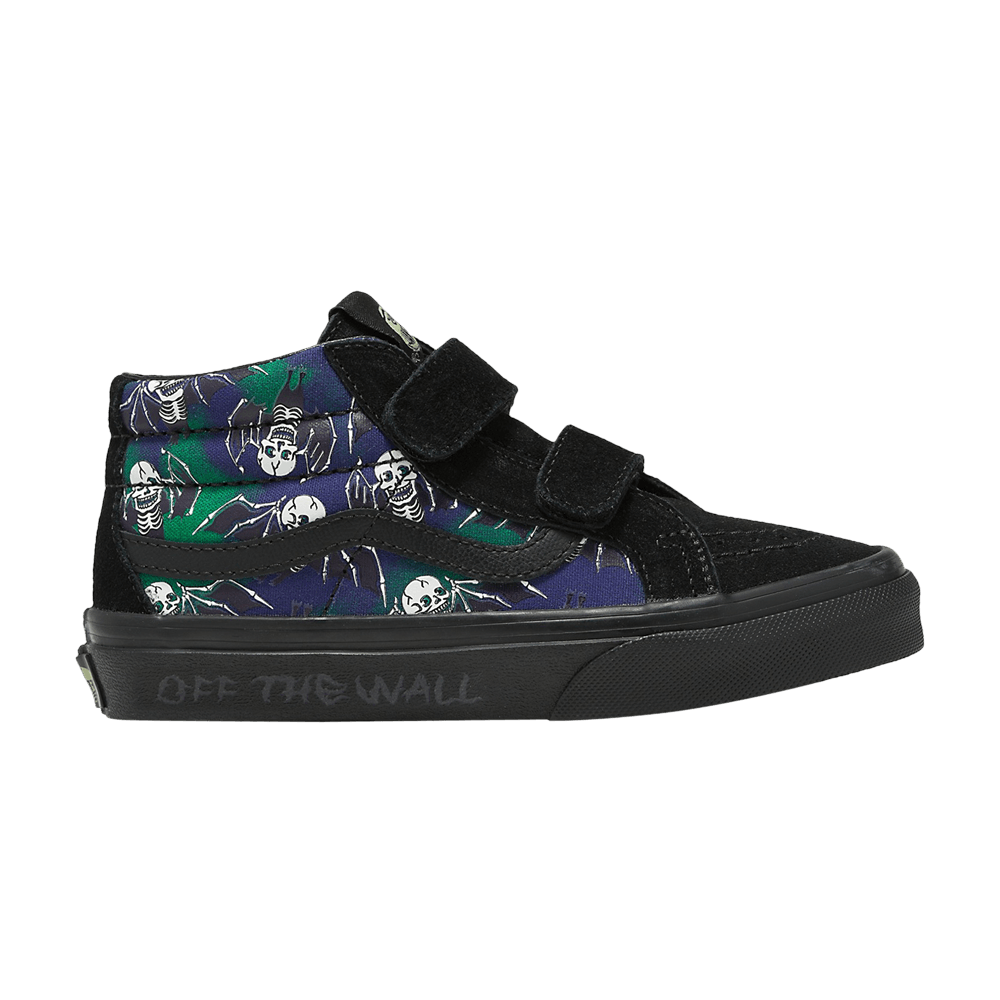 Кроссовки Vans Sk8-Mid Reissue V Kids 'Glow-In-The-Dark Skull Print'